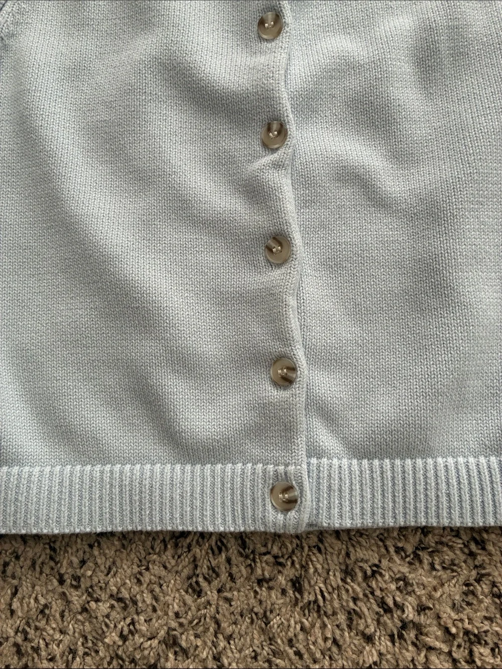 525 America Farrah Sweater Vest SZ M Blue